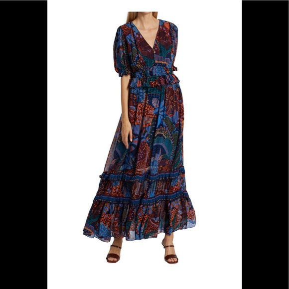 FARM RIO NWT FLORAL MAXI DRESS 🔥